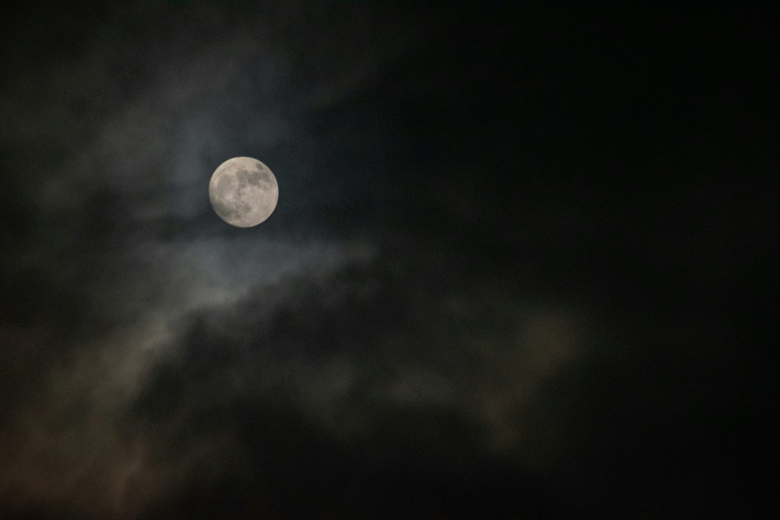 full moon in the night sky